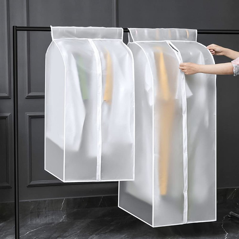 2 Pack Hanging Garment Bags for Closet Storage, 35" Garment
