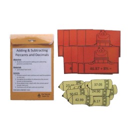 Unbranded Teacher Made Math Learning Resource Center Game Percents & Decimals