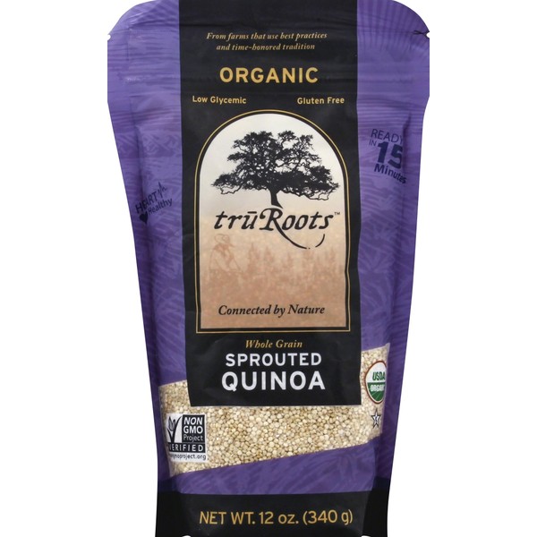 TruRoots Organic Whole Grain Sprouted Quinoa, 12 Ounces