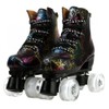 Women Roller Skates Classic High-top Outdoor Skate Roller Light-Up Four-Wheel