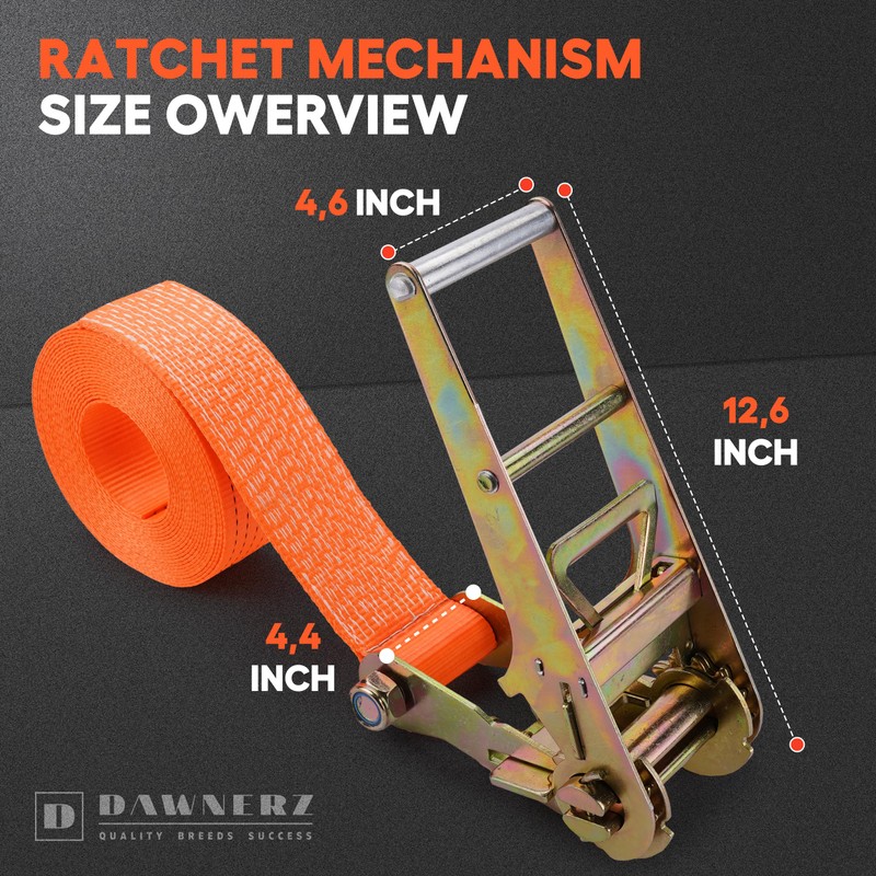 Heavy Duty Ratchet Tie Down Strap 40 Ft – Endless