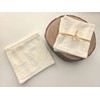 10 sheets of 3-ply non-fluorescent cotton pads - M size