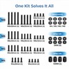 AOHIEDI 68pcs Universal TV Mounting Hardware Screw Kit with Box