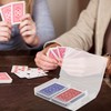 4 PCS Plastic Bridge Size Playing Cards Boxes, Snaps Closed