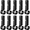 10pcs Black Hard Hat Headlamp Hooks - Hardhat Headlamp Clips