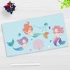 Children's Desk Mat - "Three Mermaids" - Made of First-Class