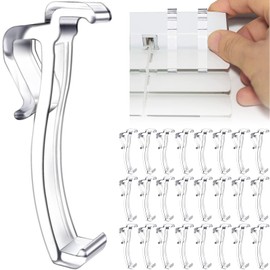 2.5 Inch Valance Clips for Horizontal Blind Valance (24 Pieces)