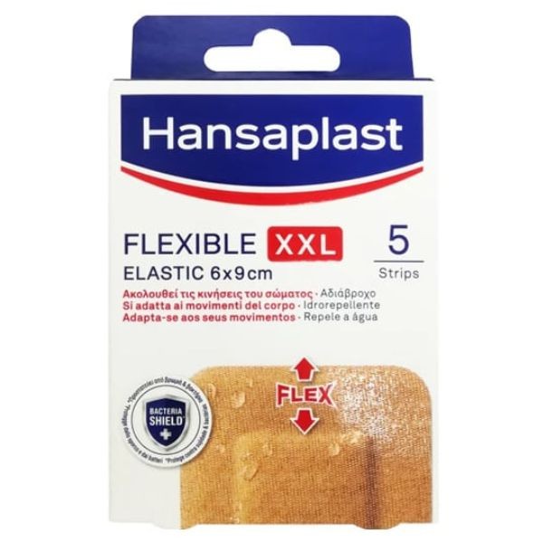 Hansaplast Flexible XXL Elastic 6 x 9 cm 5 pieces