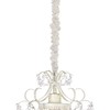 Chandelier Fabric Cord Cover 2 Pack Cream White Chandelier Chain