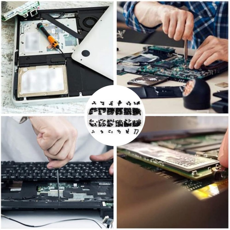 Jindizi 240pcs 12 Kinds M2 M2.5 M3 Laptop Screws Replacement