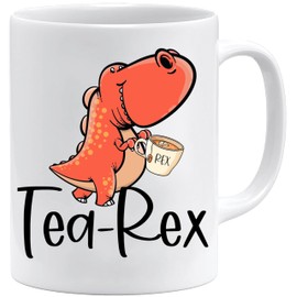 Dinosaur Humour Inspired 'Tea Rex' Funny Mug by Shaw Tshirts