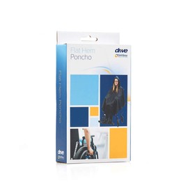 Drive Flat Hem Waterproof Wheelchair Poncho Rain Cape