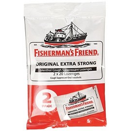 6 Pack Fishermans Friend Extra Strong Menthol Cough Suppressant 40 Lozenges Each