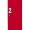 Pack of 5 5cm/2" Waterproof House Number Wheelie Bin Stickers