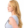 Hanaoops Braid Headband, 3 Strands Fishtail Plaited Braided Hairband, Adjustable