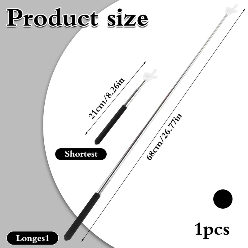 DIVINA VITAE Telescopic Teacher Pointer Extendable Pointer Stick for Classroom
