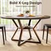 Concho 47" Round Kitchen Dining Room Table for 4-6 Circle