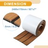 Partuto 1 Pcs Universal Decking Sheet - EVA Brown Black