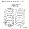 IXNEOP 16 Pcs Gold/Silver Anklet Bracelets for Women Cuban chain