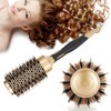 Antistatic Anion Round Hair Brush with Ceramic Plate Design for