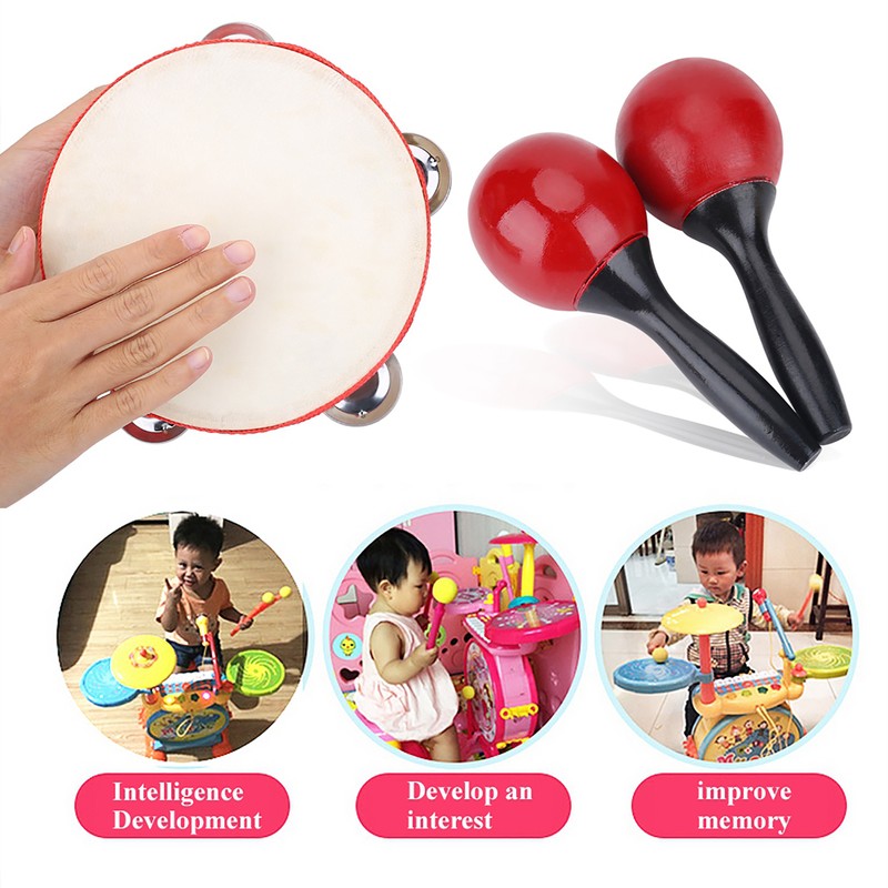 Kids Musical Instruments &amp; Percussion Toy Rhythm Bands Kit Set