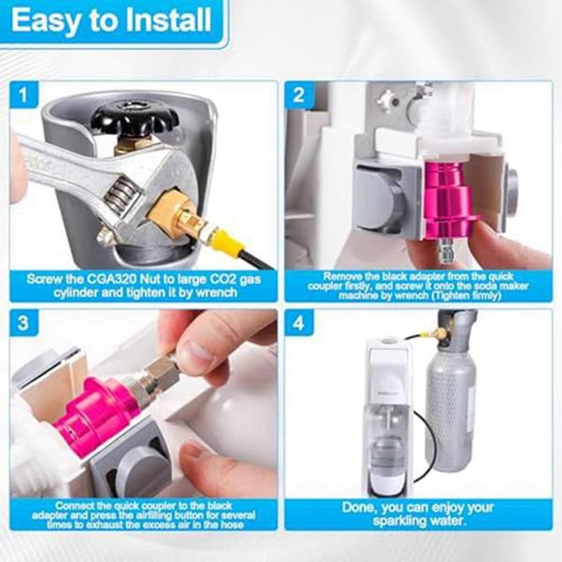CGA320 Quick Connect Adapter Terra DUO Art to External Co2