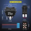 Nilight RET EXT Reverse Polarity Toggle Switches 2PCS On Off