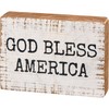 Primitives by Kathy God Bless America Home Décor Sign