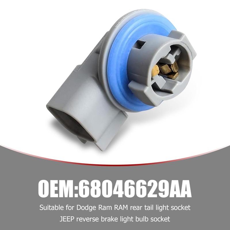 Prywog License Plate Light Socket, Reverse Light Socket, 68046629AA Light