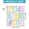 240 PCS Number Stickers, 3", Peel & Stick Mailbox Number