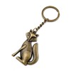 Onwomania - Bronze Fox Hunter Keyring - Metal Lucky Charm