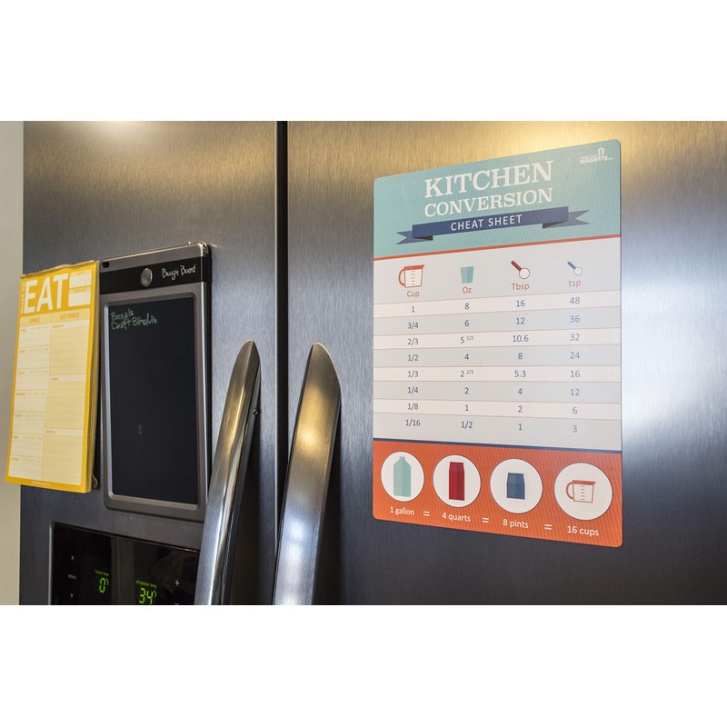 Mind Your Magnets Kitchen Conversion Cheat Sheet Magnet - Easy