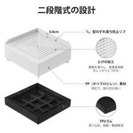 Umelee Desk Height Adjustment Table, 4cm Raise Table Leg, Joint Leg, 2-Stage Table Height Adjuster, Sofa Height Raiser, Bed and Kotatsu Leg Raiser, L-Shaped Leg for Furniture and Appliances without