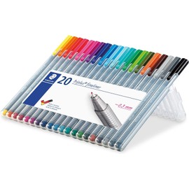 Staedtler Triplus Fineliner 334 SB20 Lapiceros, caja de 20 colores