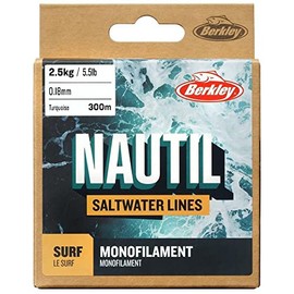Berkley Nautil Surf Monofilament Fishing Line Turquoise 0.30mm - 15lb - 300m