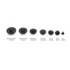 Animal Buttons, Decorative Black 184pcs Artificial Mushroom Domed DIY Plastic