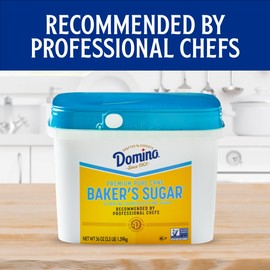 Domino Pure Cane Ultrafine Granulated Baker's Sugar™, 3.5 lb Easy Baking Tub (Pack of 2)