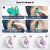 Swimming Ear Plugs for Adults Kids, 4 Pairs Silicone Earplugs