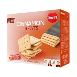 Rovira - Cinnamon Treats Crackers (8 foil fresh packs/box) - 9.6 oz Box (Count of 2)