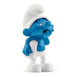 Schleich Smurfs, Collectible Retro Cartoon Toys for Boys and Girls, Lazy Smurf Toy Figurine, Ages 3+