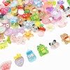 FULUSODO 100pcs Slime Charms Cute Set, Bulk Mixed Resin Charms