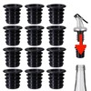 12 Pcs Liquor Pourers Adapters, Bottle Pourers for Liquor Bottles