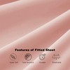 Funky Gadgets Double Fitted Sheet Blush Pink Deep Pocket 12