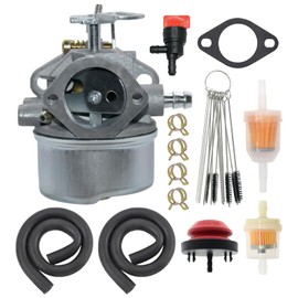 OUAKIKAN 640349 640052 Carburetor for Tecumseh 8HP 9HP 10HP HMSK80 HMSK85 HMSK90 Snowblower for John Deere TRX24 TRX26 TRX27 TRX32