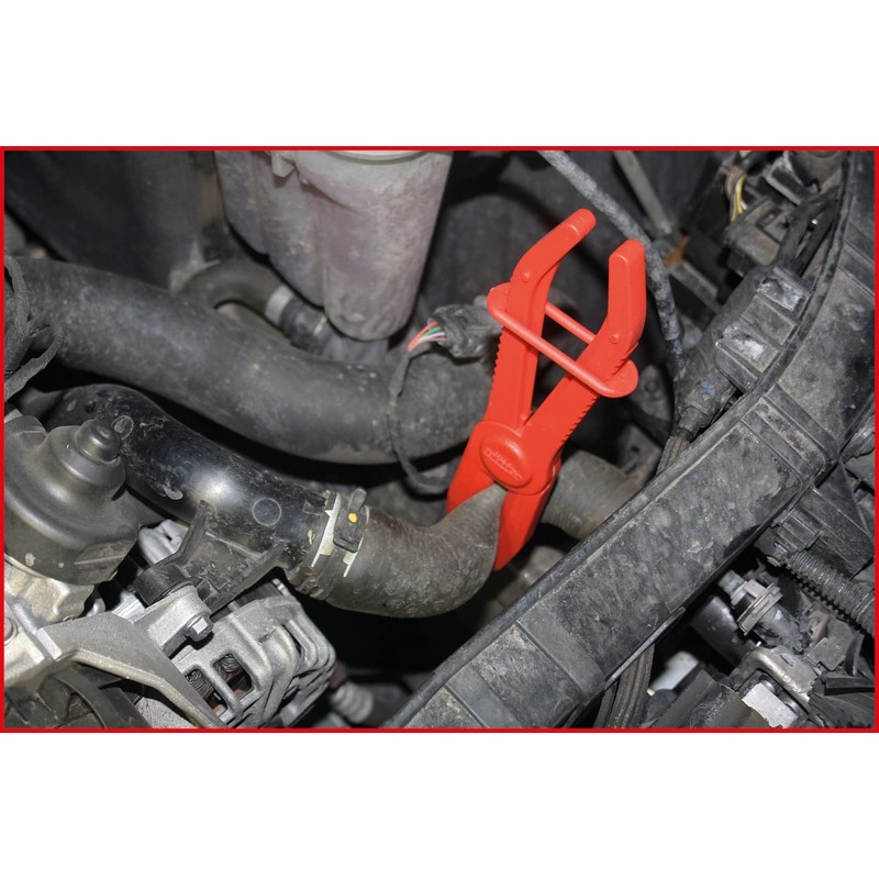 KS Tools 115.505 Hose Clamp Gripper Set, 3 Pieces Red