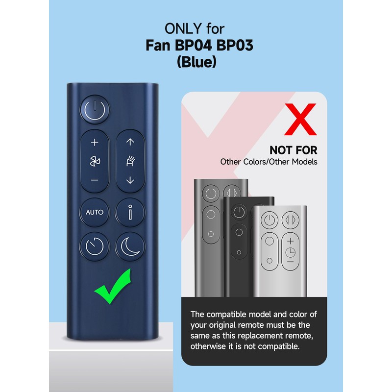 New Replacement BP04 BP03 Fan Remote Control for Dyson BP04