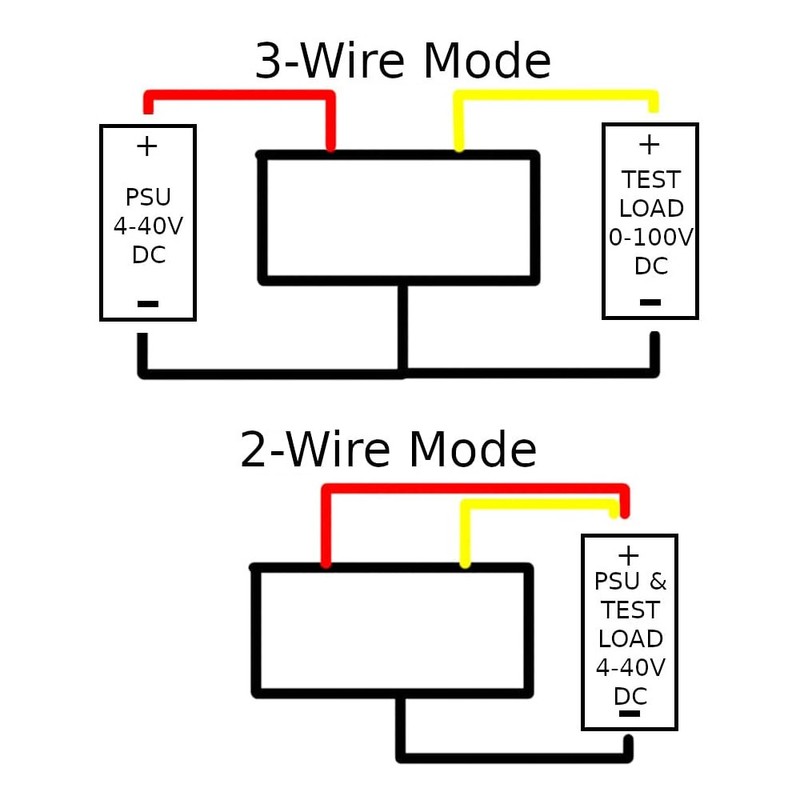 JacobsParts Ultra-small 0-100V DC 3-Wire Voltmeter 3-Digit LED Volt Meter