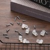 LXUEJIE 20 Pack Glass Retainer Clips with Screws, Plastic Storm