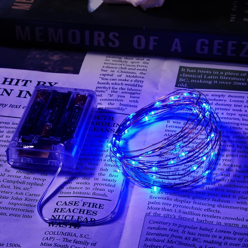 Ariceleo 2 Pack 16.4ft Battery Operated String Lights with Timer,