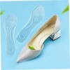 KOMBIUDA 3pairs Gel Insoles for Ladies Transparent Arch Support Foot